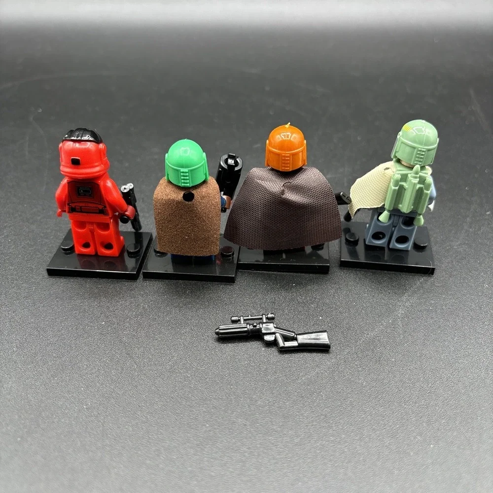 Lego Star Wars Custom Minifigure Lot Boba Fett Mandalorian Tribe Warrior Vonreg
